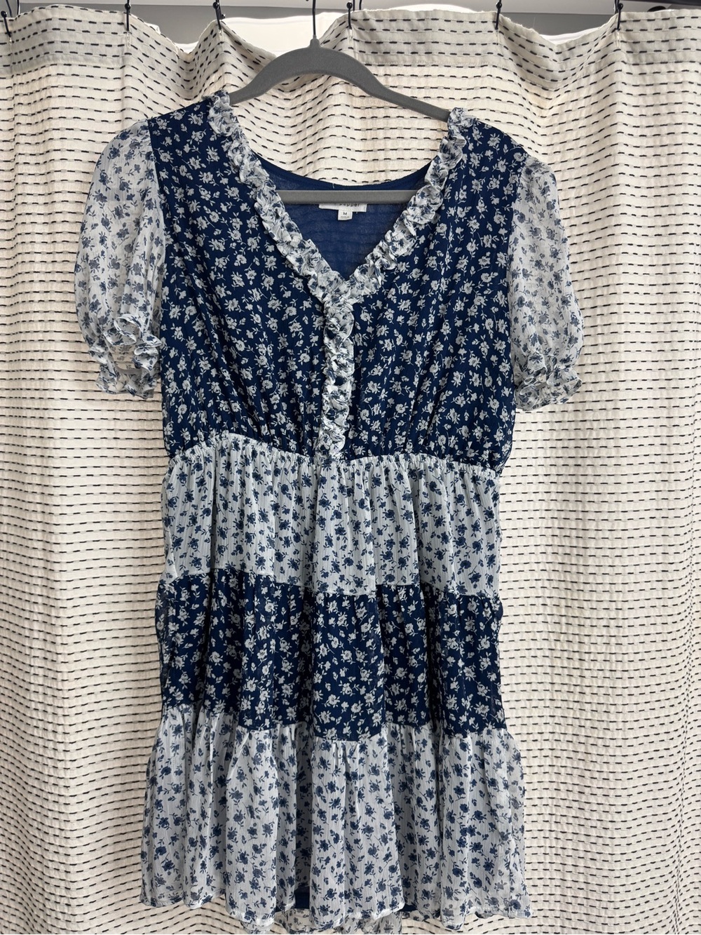 Blue Floral Women’s Mini Dress
